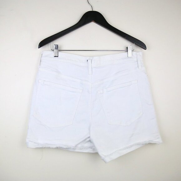 J.Crew High Rise Denim Shorts in White Size 30 - Picture 4 of 6
